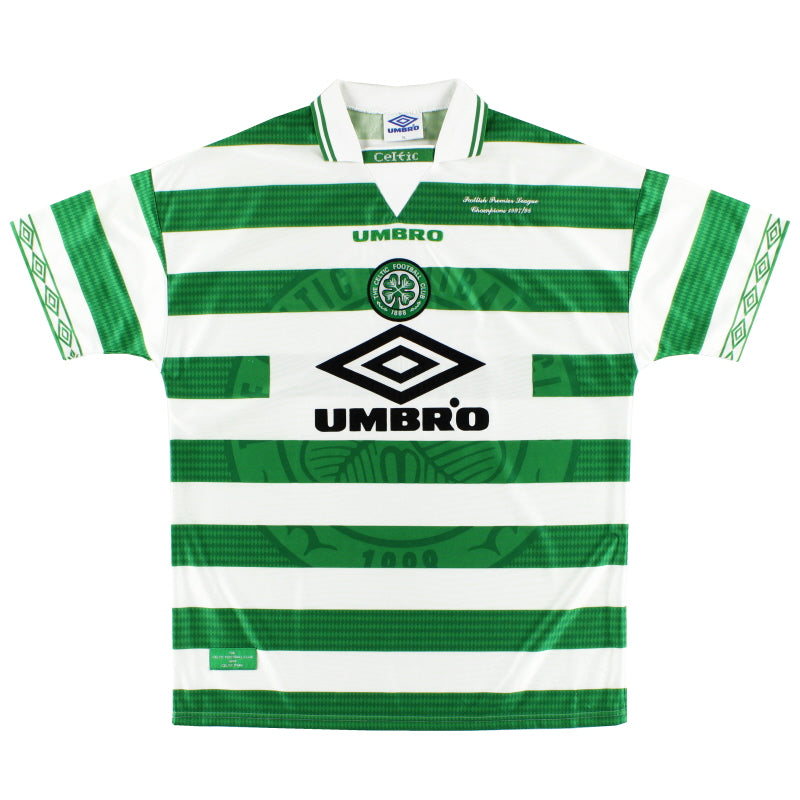 1997-99 Celtic 'Champions' Home Shirt XL Football Shirt