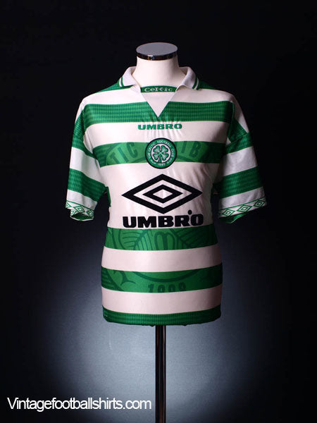 ウェア Celtic 1997-99  Larsson #7 1997-99 Celtic Home Shirt Larsson #7 M | Vintage Football Shirts