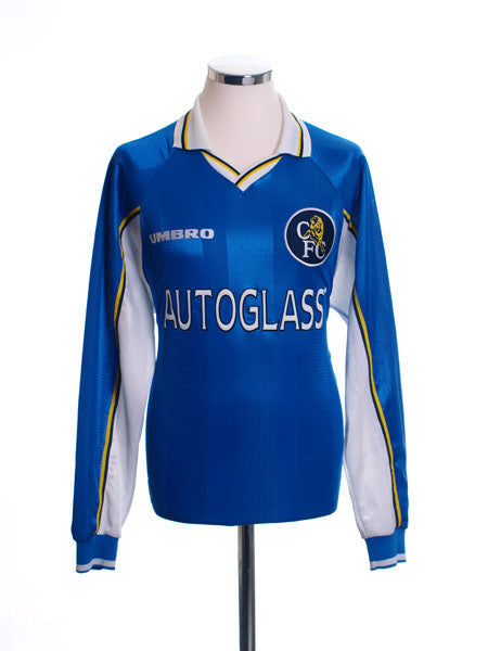 1997-99 Chelsea Home Shirt L/S M Football Shirt