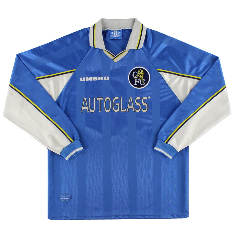 1997-99 Chelsea Home Shirt L/S #3 XL | Vintage Football Shirts