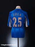 1997-99 Chelsea Home Shirt Zola #25 XXL Football Shirt