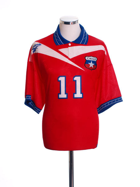 1997-99 Chile Home Shirt #11 (Salas) *BNWT* L Football Shirt