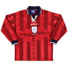 1997-99 England Away Shirt L/S Y Football Shirt