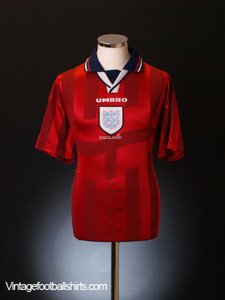 1997-99 England Away Shirt Y Football Shirt