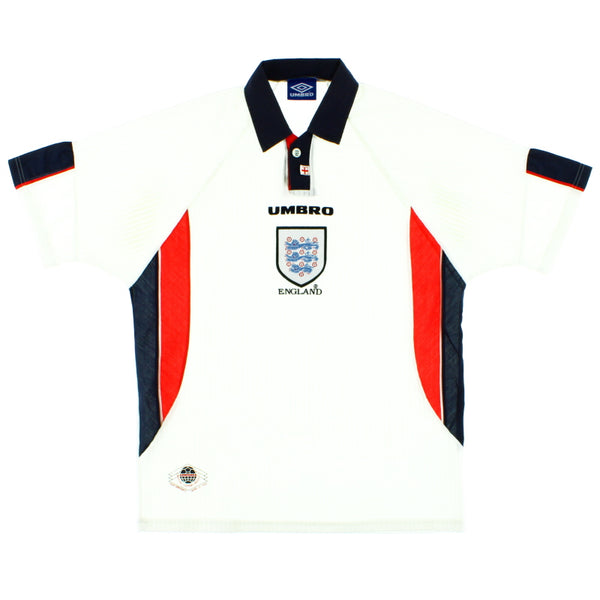 1997/98/99 England  L/S Mサイズ 1997-99-england-home-shirt-y-