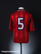 1997-99 England Match Issue Away Shirt #5 XL Football Shirt