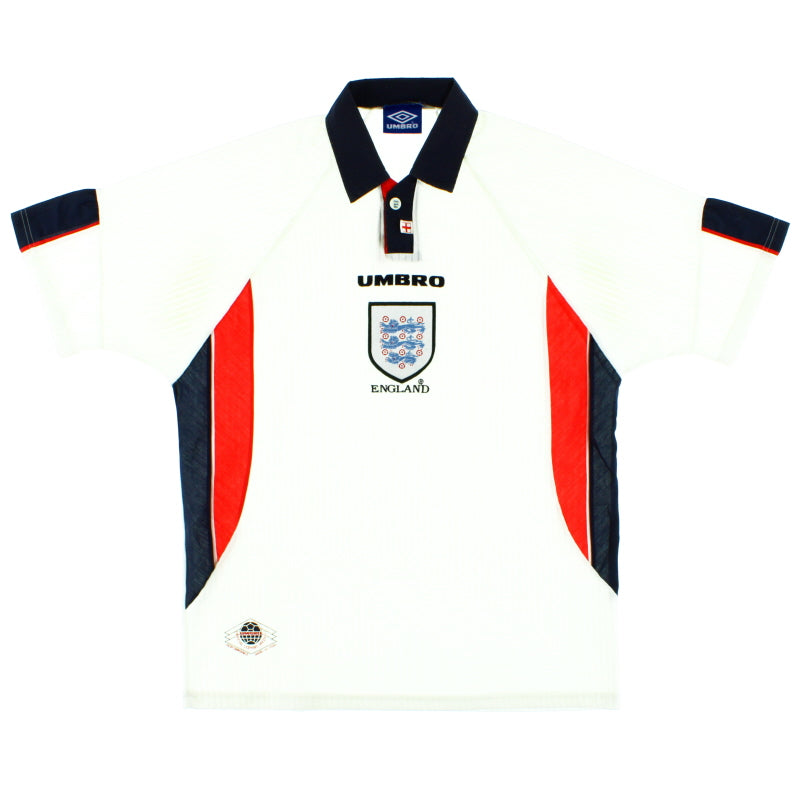 1997-99 England Umbro Home Shirt Y Football Shirt