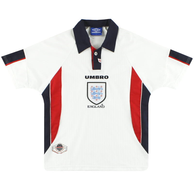 1997-99 England Umbro Home Shirt Y Football Shirt