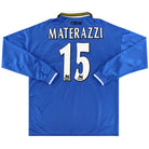 1997-99 Everton Home Shirt Materazzi #15 L/S XL Football Shirt