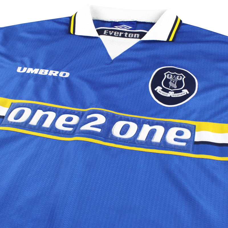 1997-99 Everton Umbro Home Shirt *w/tags* L UDS6902H | Vintage