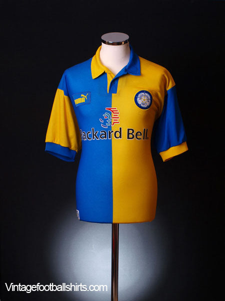 1997-99 Leeds Away Shirt L Football Shirt