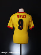 1997-99 Liverpool Away Shirt Fowler #9 S Football Shirt
