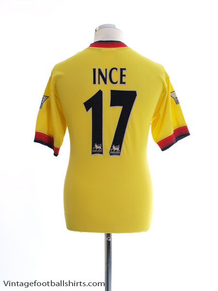 1997-99 Liverpool Away Shirt Ince #17 S Football Shirt