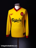1997-99 Liverpool Away Shirt L/S XL Football Shirt