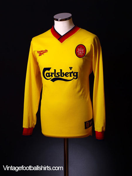 1997-99 Liverpool Away Shirt L/S XL Football Shirt