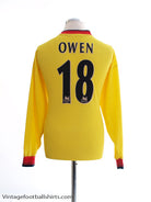 1997-99 Liverpool Away Shirt Owen #18 L/S XL Football Shirt