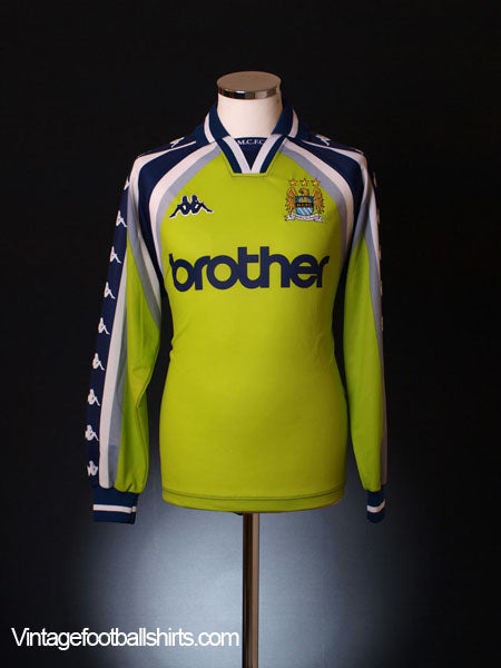 1997-99 Manchester City Goalkeeper Shirt S Football Shirt