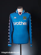 1997-99 Manchester City Home Shirt L/S L Football Shirt