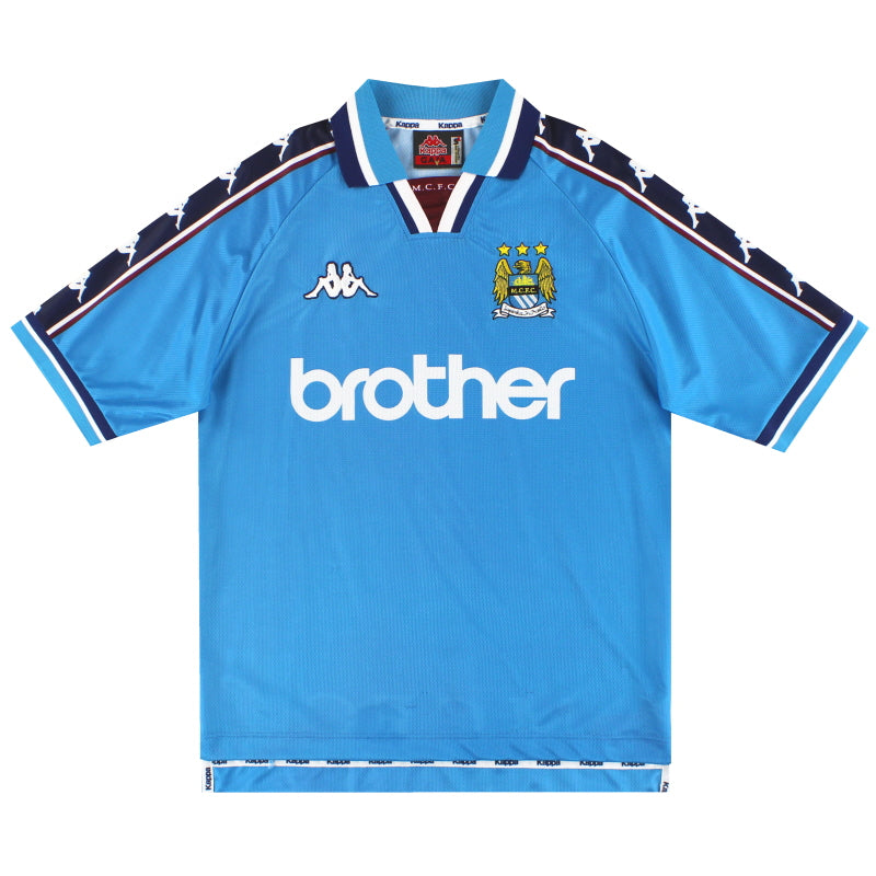 ウェア 1997-1999 Manchester City kappa brother MANCHESTER CITY 1997/1999 HOME FOOTBALL LONG SLEEVE KAPPA VINTAGE