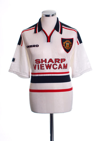 1997-99 Manchester United Away Shirt S Football Shirt