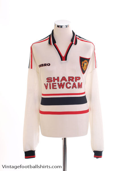 1997-99 Manchester United Away Shirt L/S XXL Football Shirt