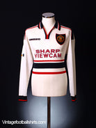 1997-99 Manchester United Away Shirt *L/S* XXL Football Shirt