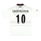 1997-99 Manchester United Away Shirt Sheringham #10 M Football Shirt