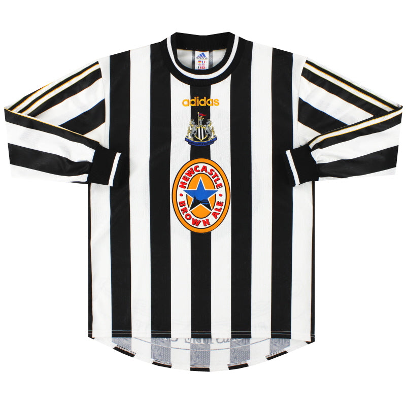 1997-99 Newcastle adidas Home Shirt #9 L/S M Football Shirt