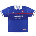 1997-99 Rangers Nike Home Shirt L.Boys Football Shirt