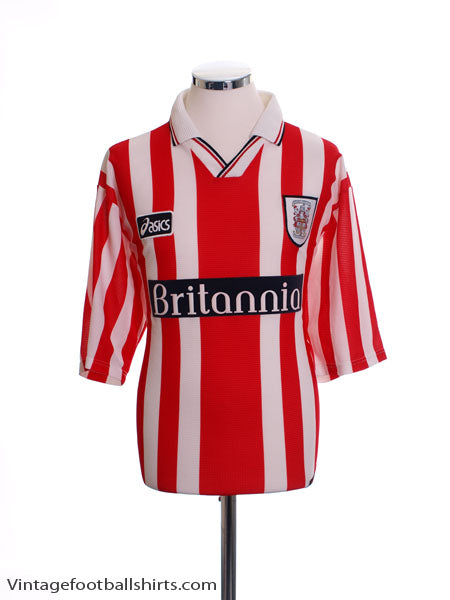 1997-99 Stoke City Home Shirt L Football Shirt
