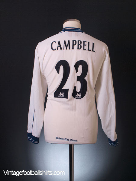1997-99 Tottenham Home Shirt Campbell #23 L/S L Football Shirt