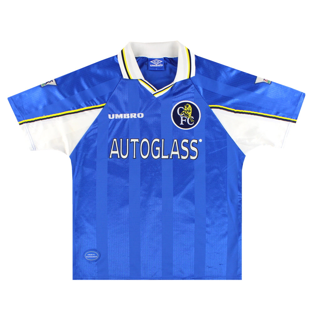 1997-99 Chelsea Umbro Home Shirt Vialli #9 L | Vintage Football Shirts