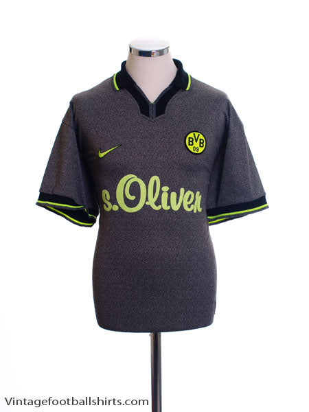 1997-98 Borussia Dortmund Away Shirt L Football Shirt