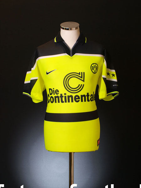 1997 Borussia Dortmund Home Shirt M Football Shirt