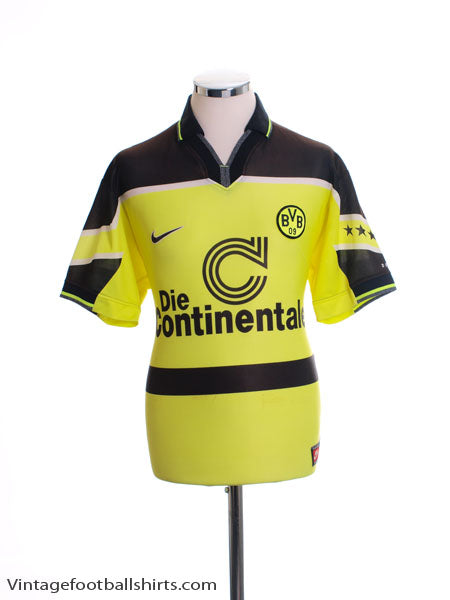 1997 Borussia Dortmund Home Shirt M Football Shirt