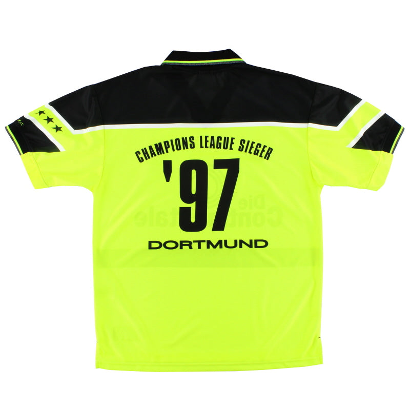 1997 Borussia Dortmund Nike 'Champions League Sieger' Home Shirt XL Football Shirt