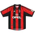 1998-00 AC Milan adidas Home Shirt L Football Shirt