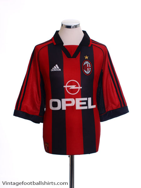 1998-00 AC Milan Home Shirt M Football Shirt
