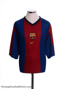 1998-00 Barcelona Basic Home Shirt M Football Shirt