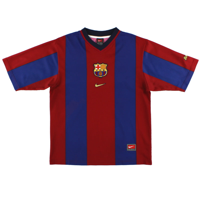 1998-00 Barcelona Basic Home Shirt XL Football Shirt