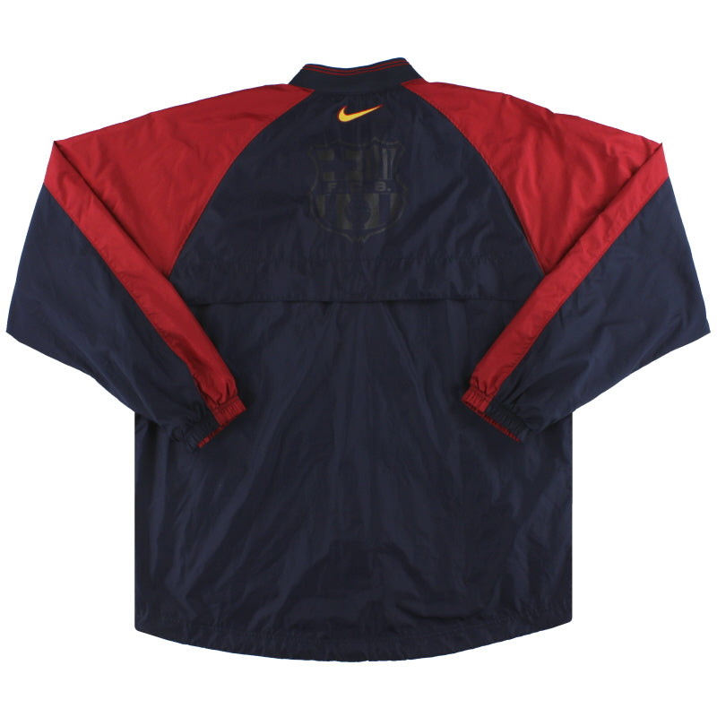 1998-00 Barcelona Nike Full Zip Rain Jacket M | Vintage Football