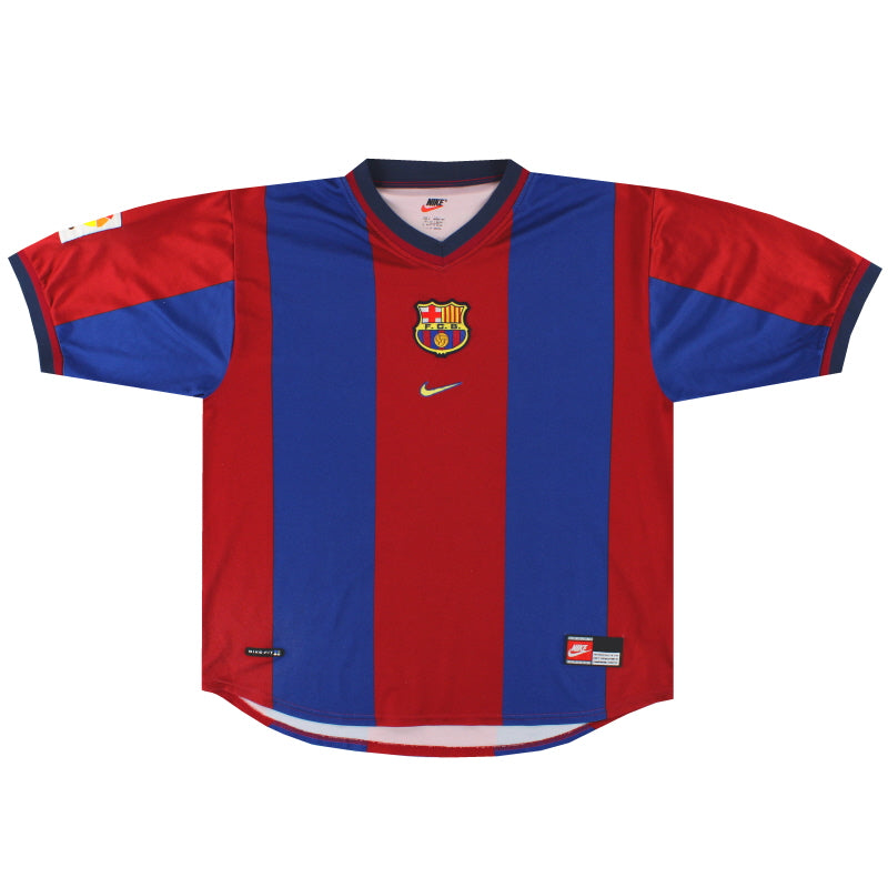 1998-00 Barcelona Nike Home Shirt Luis Enrique #21 XL 154889-655