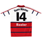 1998-00 Bayern Munich adidas Away Shirt Basler #14 XL Football Shirt