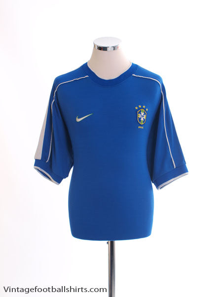 1998-00 Brazil Away Shirt M Football Shirt