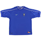 1998-00 Brazil Away Shirt *Mint* XL Football Shirt