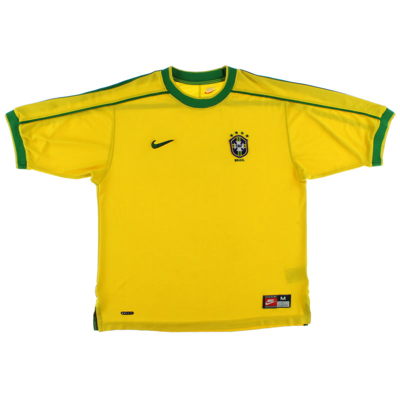 1998-00 Brazil Home Shirt M Football Shirt