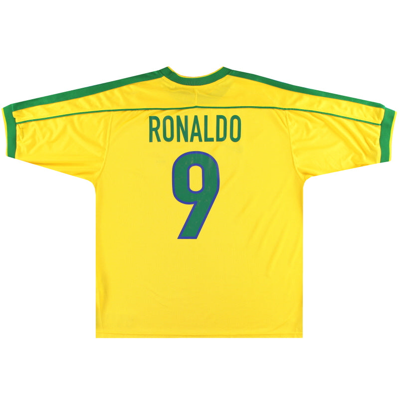 1998-00 Brazil Home Shirt Ronaldo #9 XL | Vintage Football Shirts