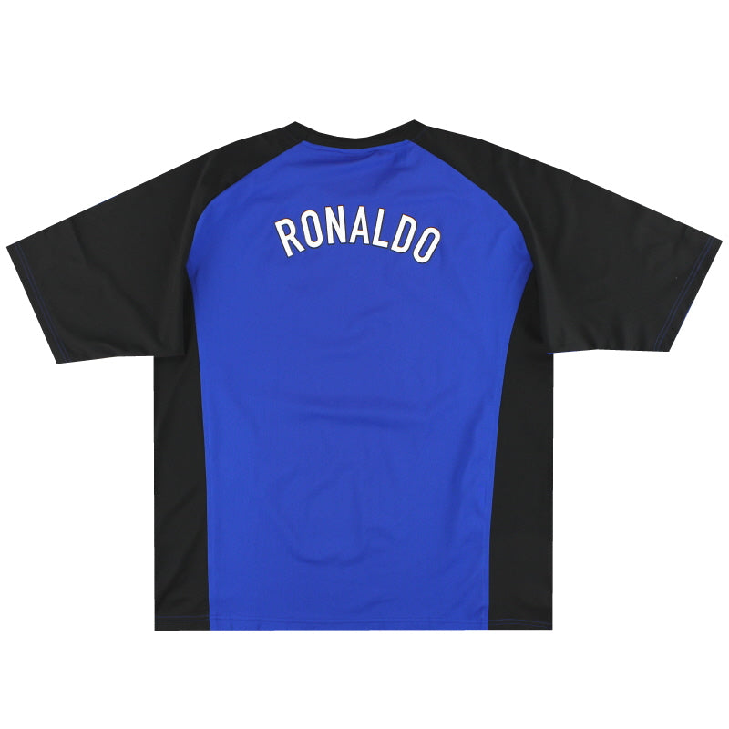 1998-00 Brazil Nike Ronaldo BLUE 'R9' Tee *w/tags* XXL 160699