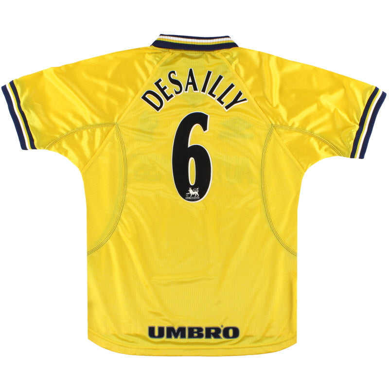 1998-00 Chelsea Umbro Third Shirt Desailly #6 *Mint* M Football Shirt