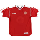 1998-00 Denmark Home Shirt *Mint* M Football Shirt